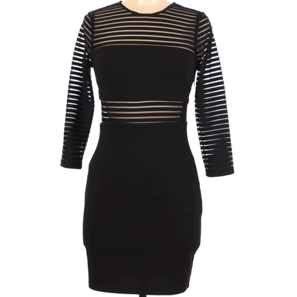 Lulu's Black Sheer Dress